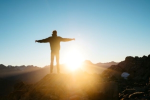 Man in Sunrise